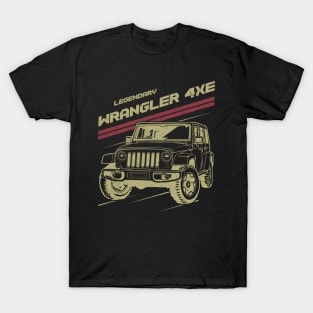 Jeep Wrangler 4xe Jeep car trailcat T-Shirt